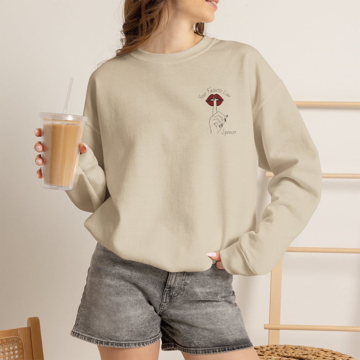 Your Favorite Liar Spencer's Txts Crewneck Sweatshirt