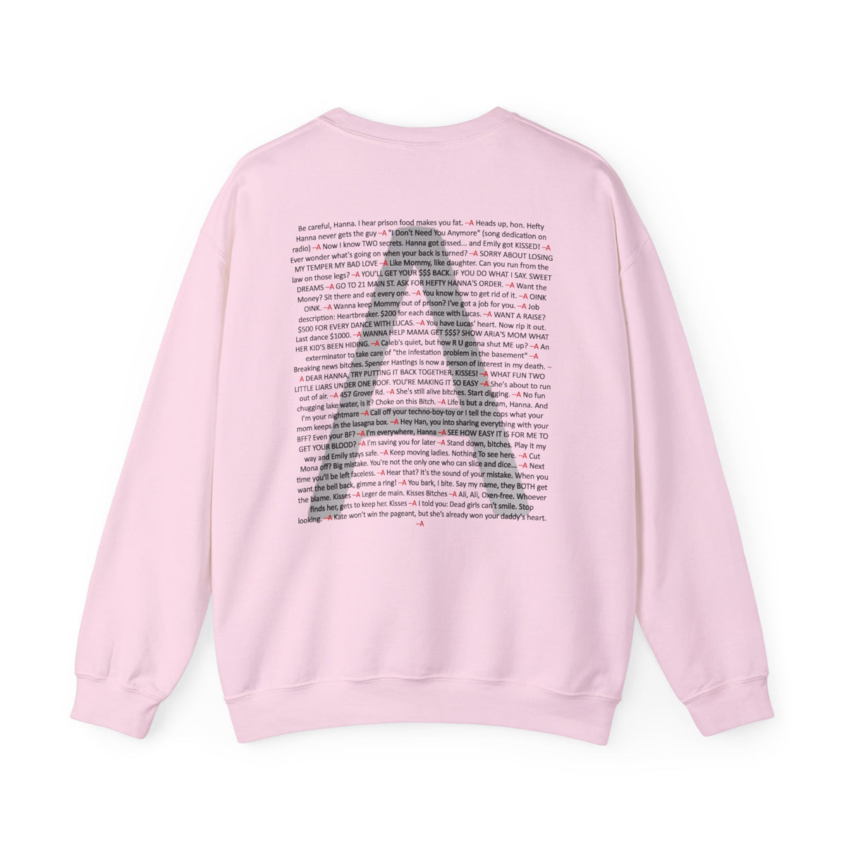 Your Favorite Liar Hanna's Txts Crewneck Sweatshirt