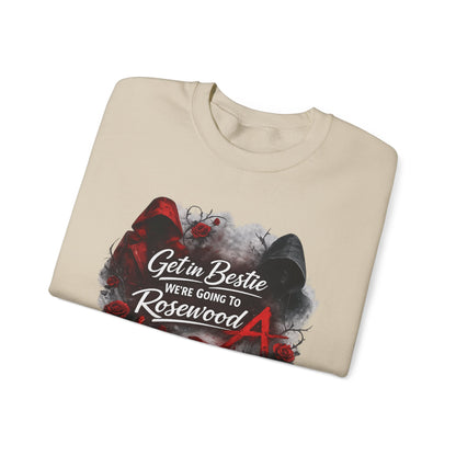 Get in Bestie (Rosewood) Crewneck Sweatshirt