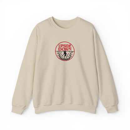 Upside Down Crewneck Sweatshirt (Embroidery)