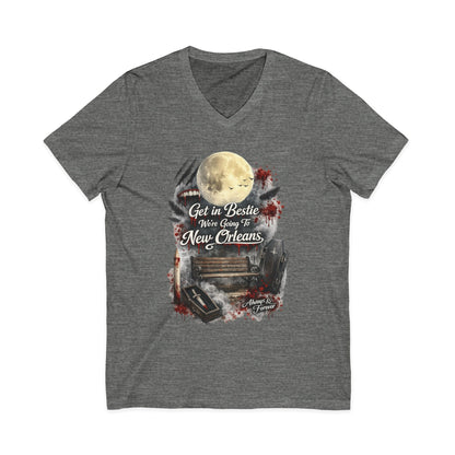 New Orleans Unisex Jersey Short Sleeve V-Neck Tee