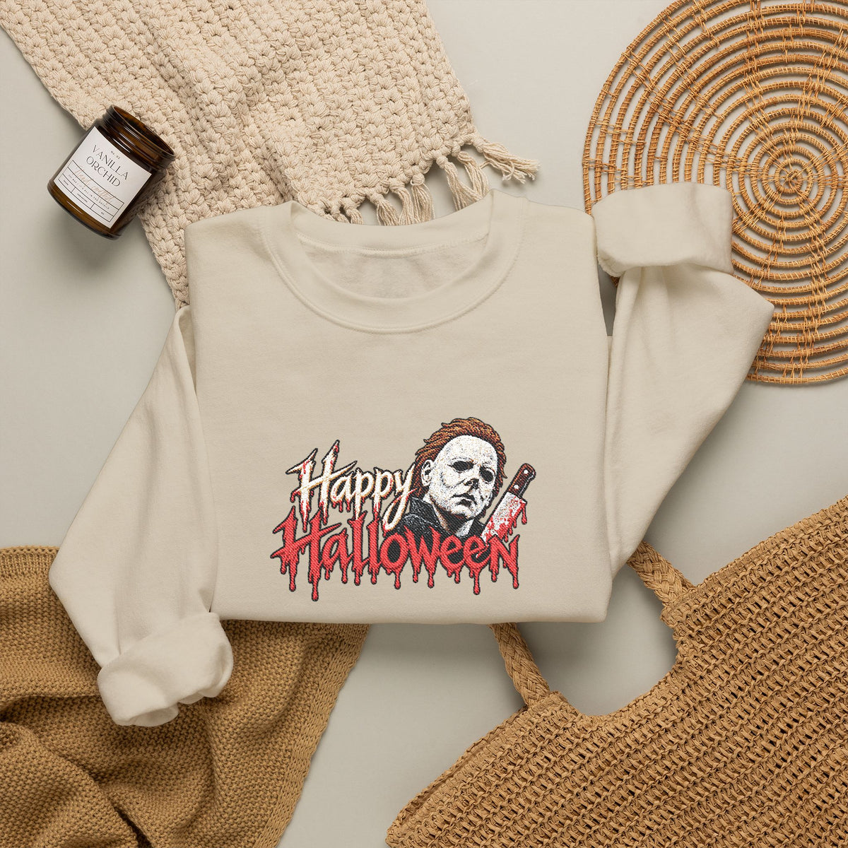 Halloween Crewneck Sweatshirt (Embroidery)