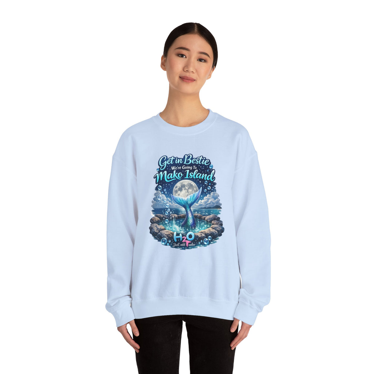 Get in Bestie (Mako Island) Crewneck Sweatshirt