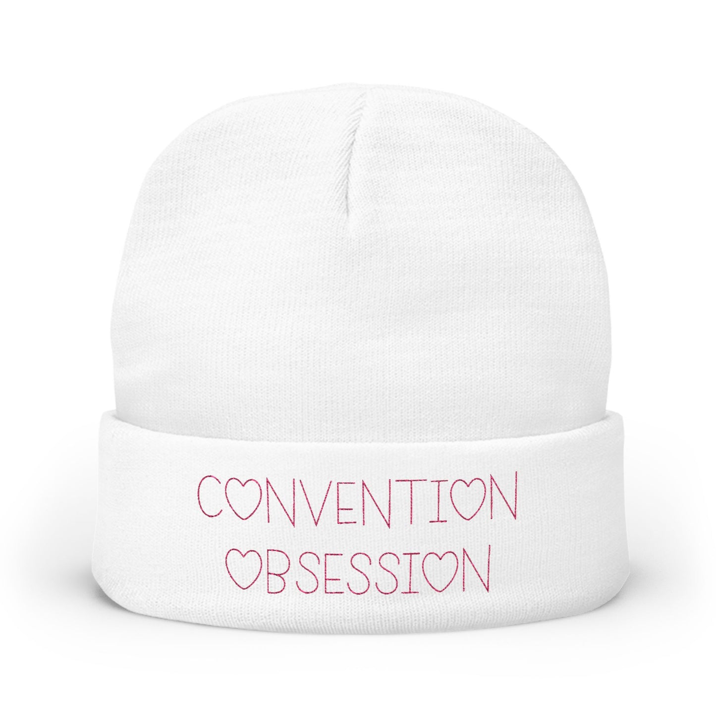 Convention Obsession Knit Beanie (Embroidery)