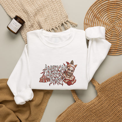 Twisty the Clown Crewneck Sweatshirt (Embroidery)