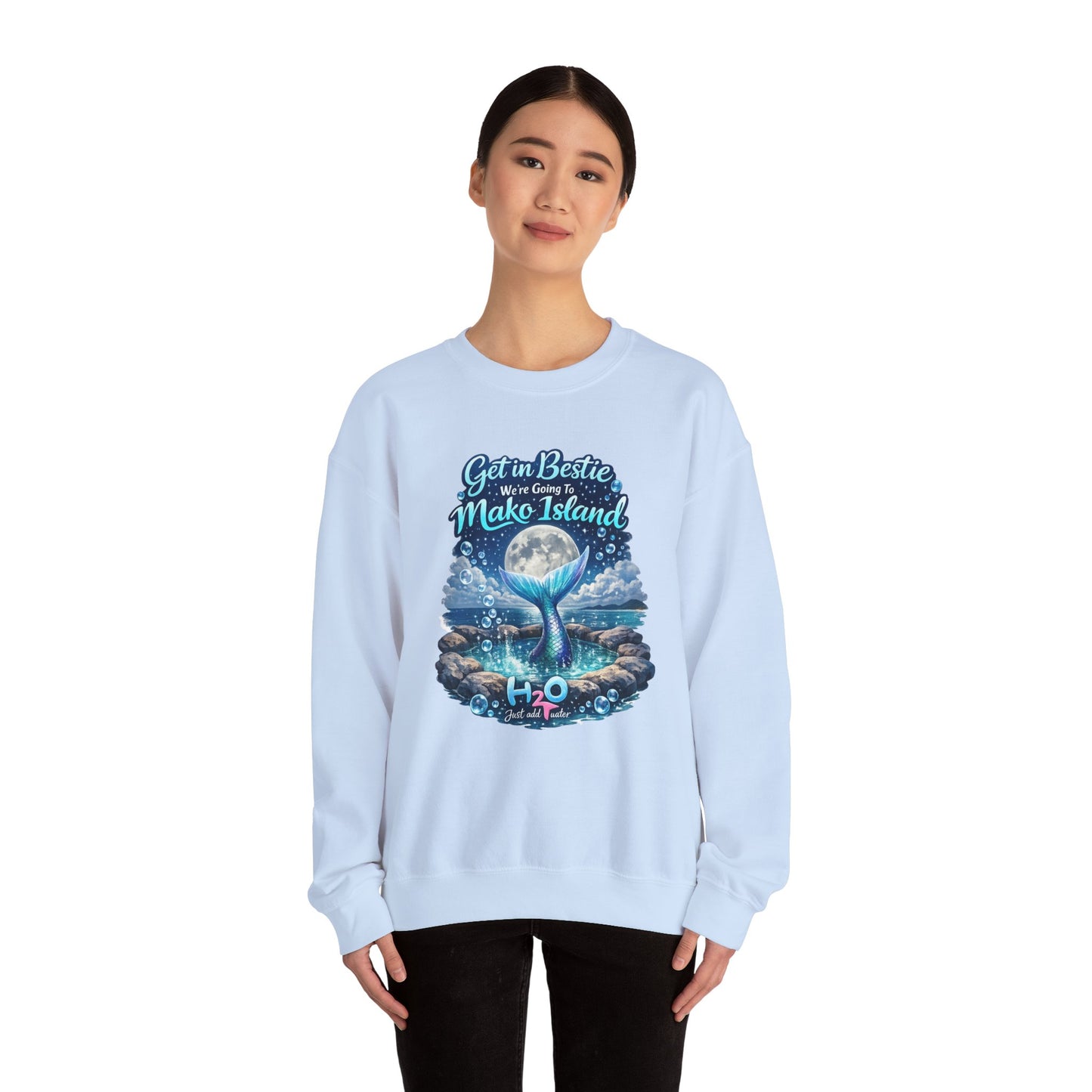 Get in Bestie (Mako Island) Crewneck Sweatshirt