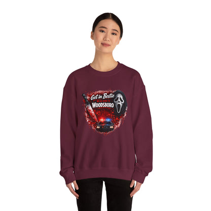Get in Bestie (Woodsboro) Crewneck Sweatshirt
