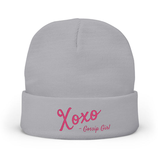 Xoxo Knit Beanie (Embroidery)