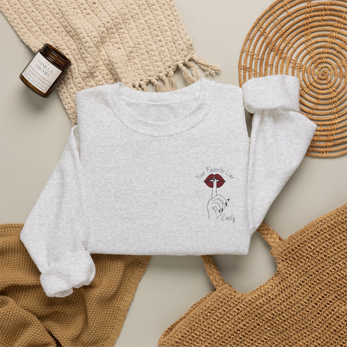 Your Favorite Liar Emily's Txts Crewneck Sweatshirt