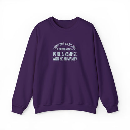 Vampire Humanity Crewneck Sweatshirt (Embroidery)