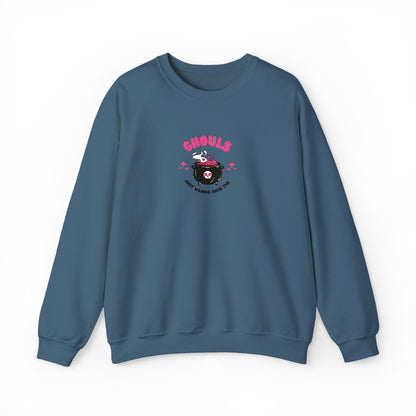 Ghouls Just Wanna Have Fun Crewneck Sweatshirt (Embroidery)