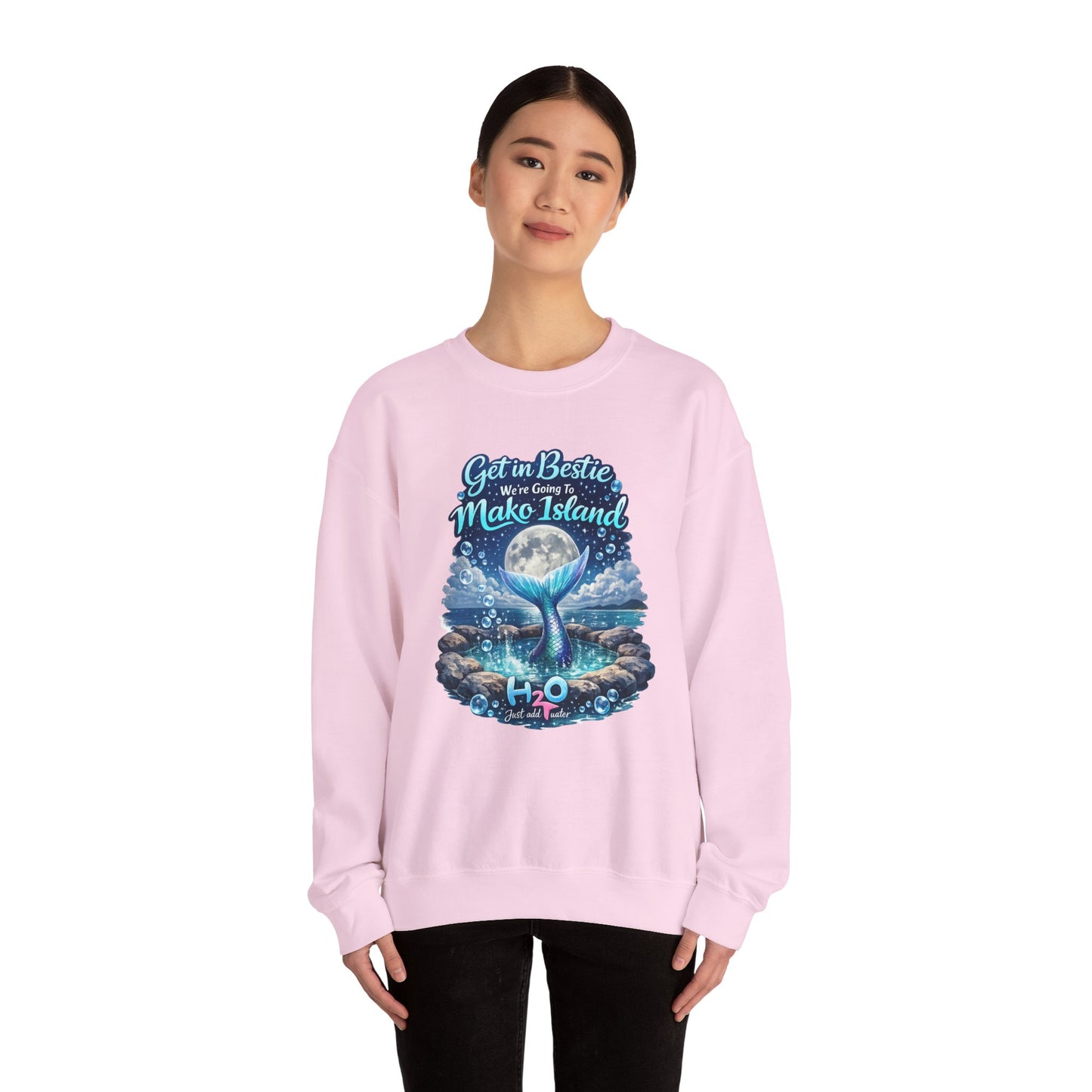 Get in Bestie (Mako Island) Crewneck Sweatshirt