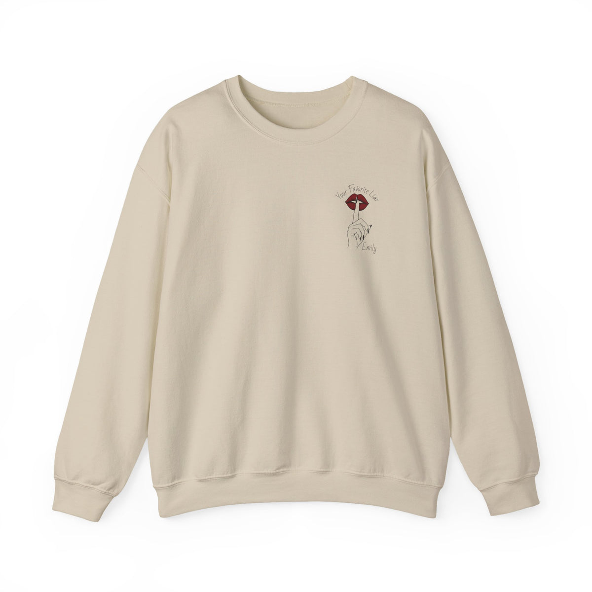 Your Favorite Liar Emily's Txts Crewneck Sweatshirt
