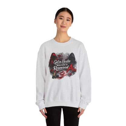Get in Bestie (Rosewood) Crewneck Sweatshirt