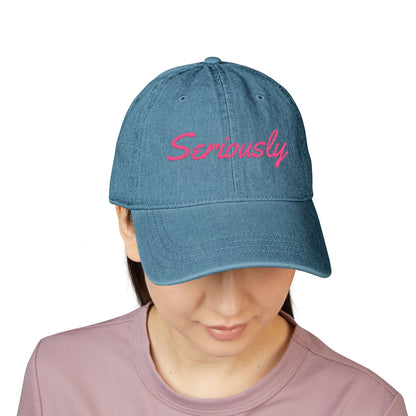 Seriously Denim Hat (Embroidery)