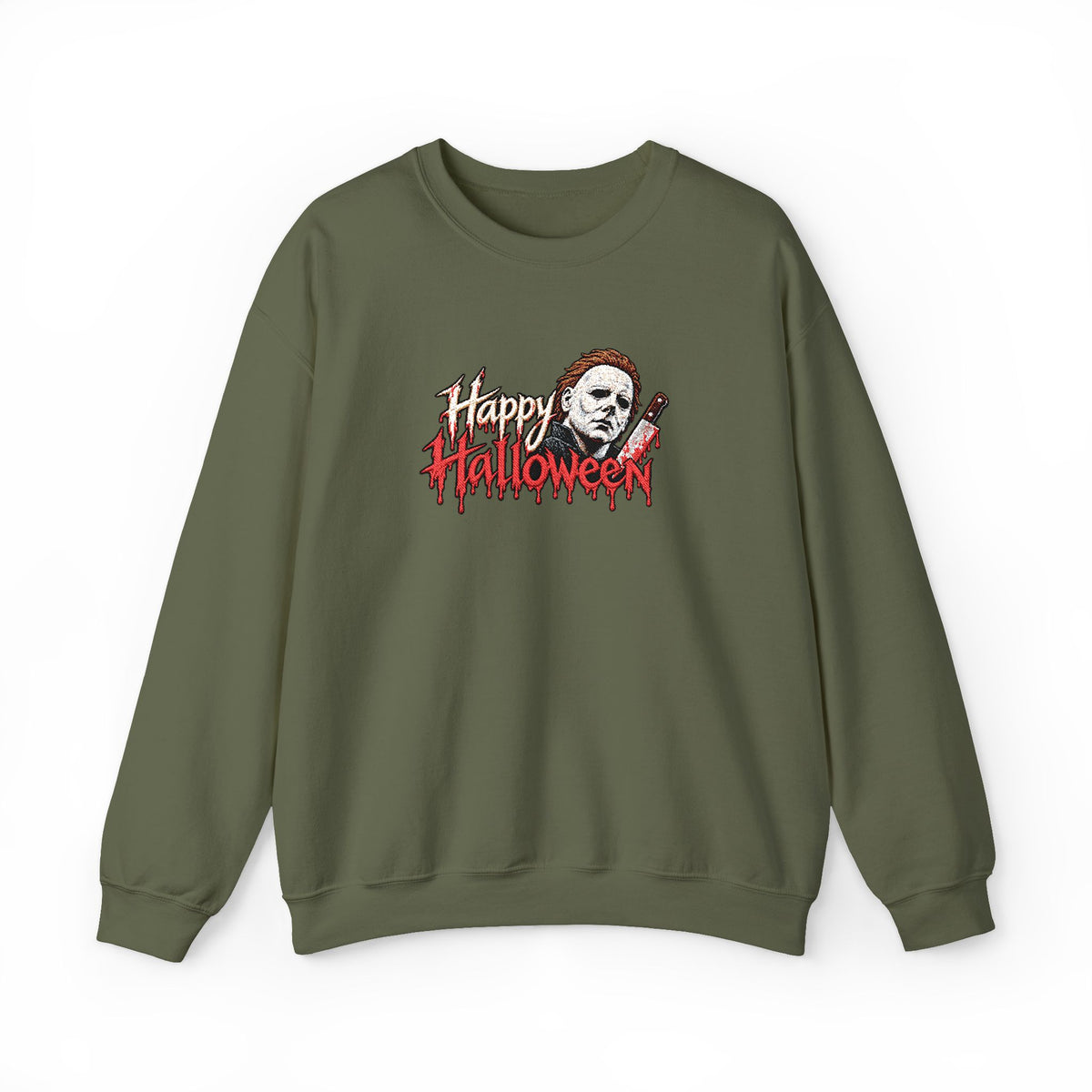 Halloween Crewneck Sweatshirt (Embroidery)
