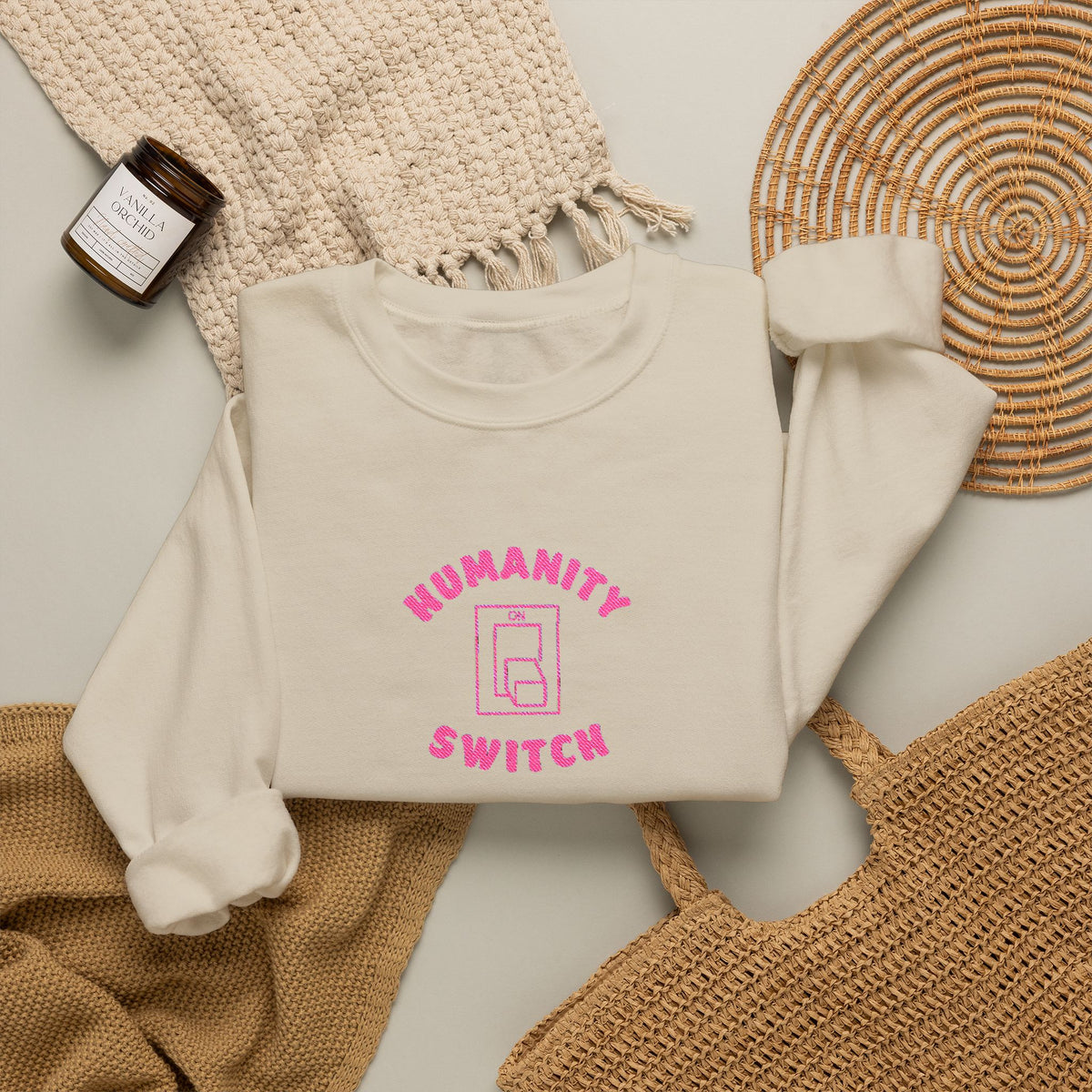 Humanity Switch Crewneck Sweatshirt (Embroidery)