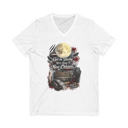 New Orleans Unisex Jersey Short Sleeve V-Neck Tee