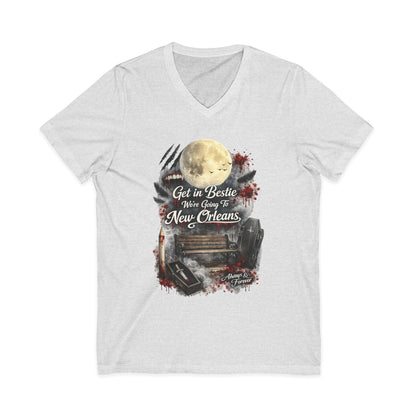 New Orleans Unisex Jersey Short Sleeve V-Neck Tee