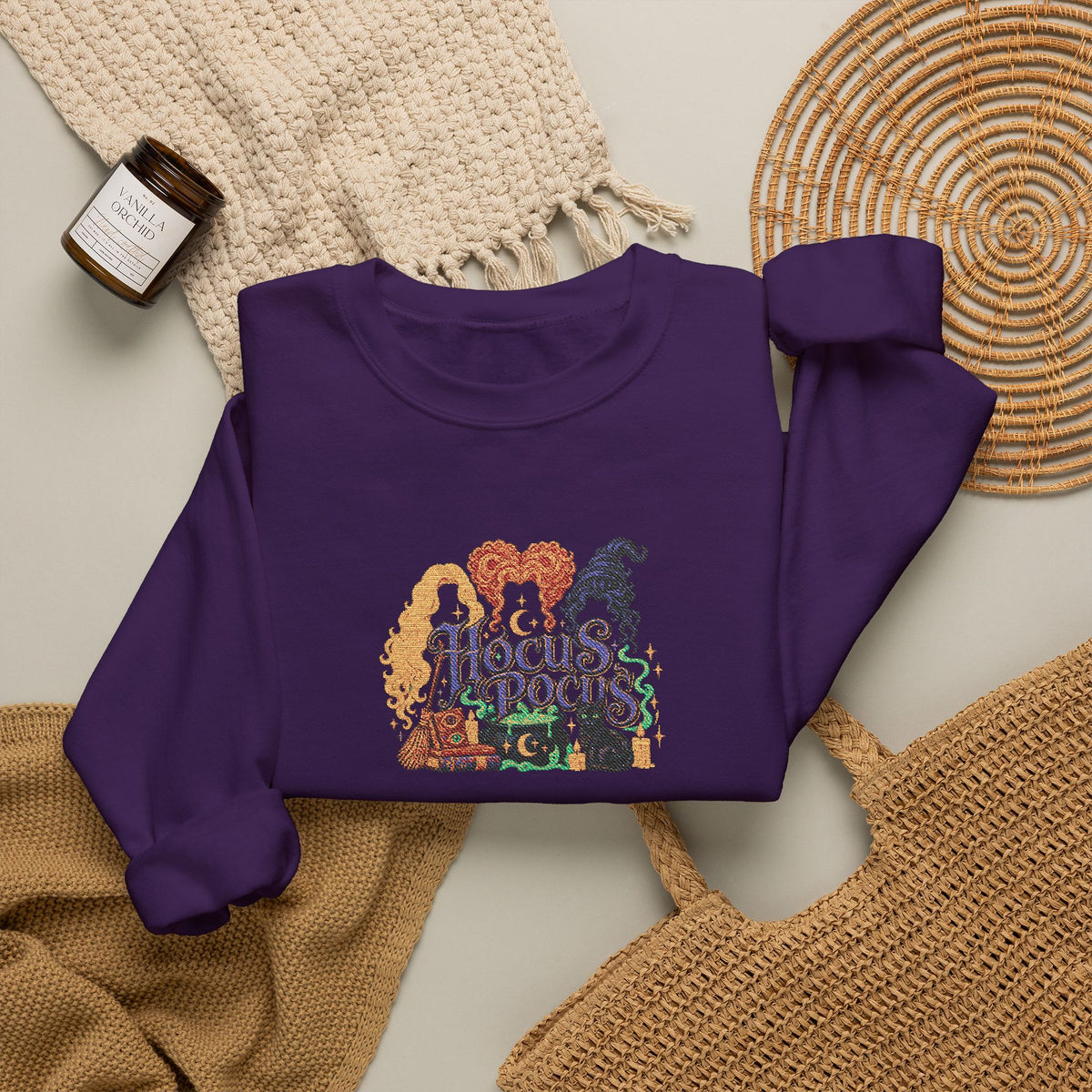 Hocus Pocus Crewneck Sweatshirt (Embroidery)