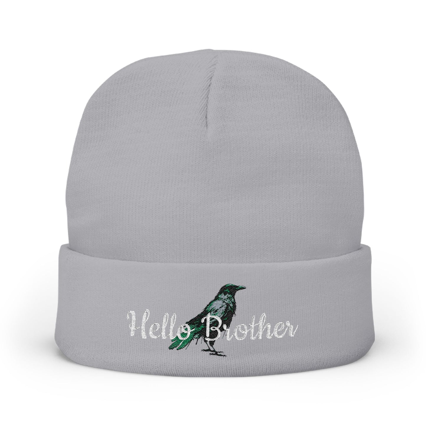 Hello Brother Knit Beanie (Embroidery)
