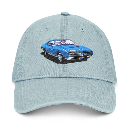 Damon's Car Denim Hat (Embroidery)