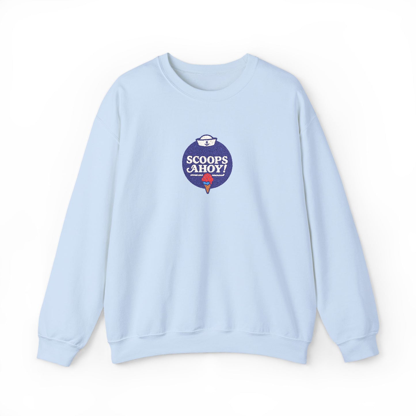 Scoops Ahoy Crewneck Sweatshirt (Embroidery)