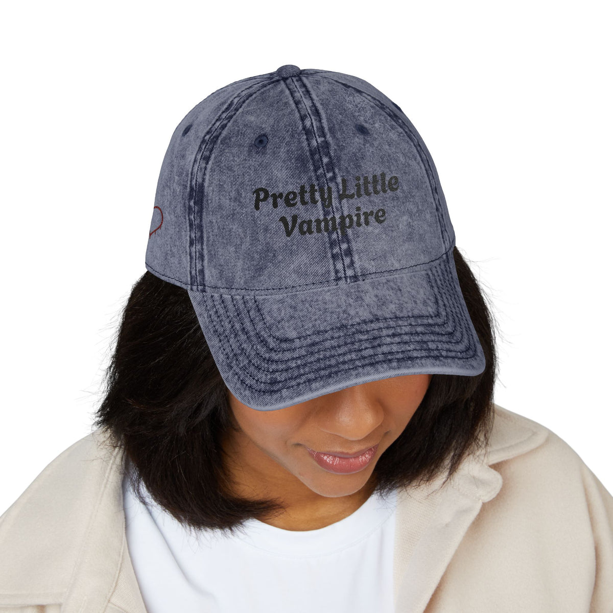 Pretty Little Vampire Vintage Cap (Embroidery)