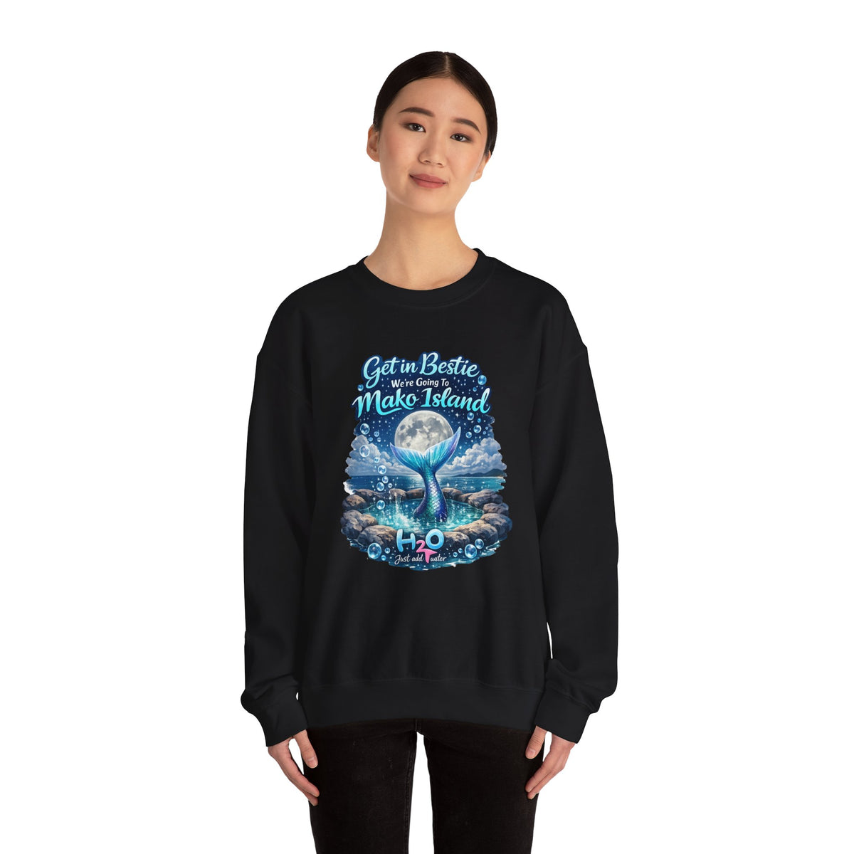 Get in Bestie (Mako Island) Crewneck Sweatshirt