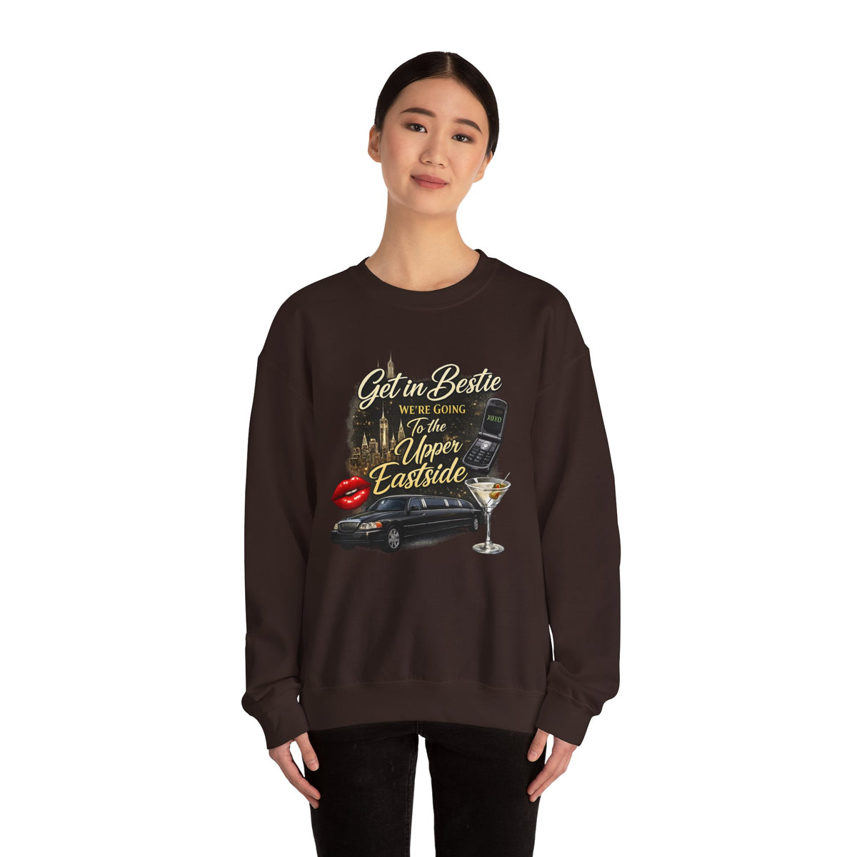 Get in Bestie (Upper Eastside) Crewneck Sweatshirt