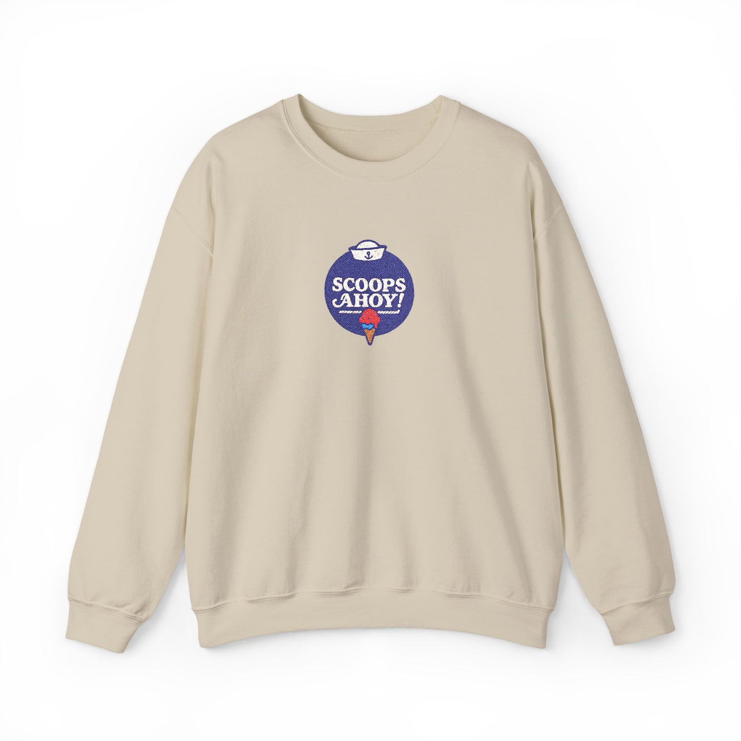 Scoops Ahoy Crewneck Sweatshirt (Embroidery)
