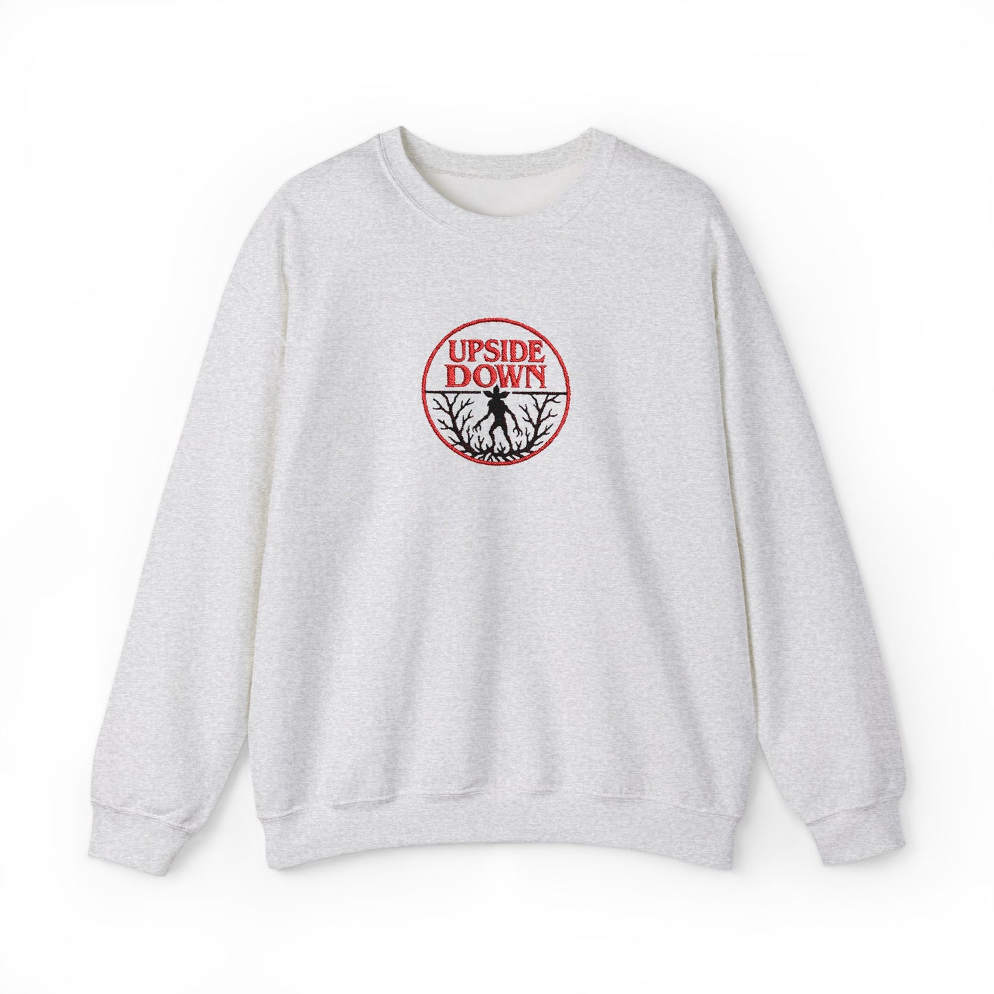 Upside Down Crewneck Sweatshirt (Embroidery)