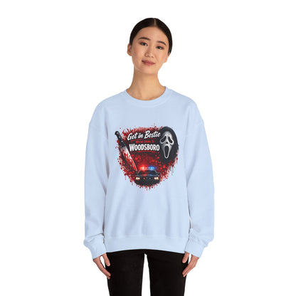 Get in Bestie (Woodsboro) Crewneck Sweatshirt