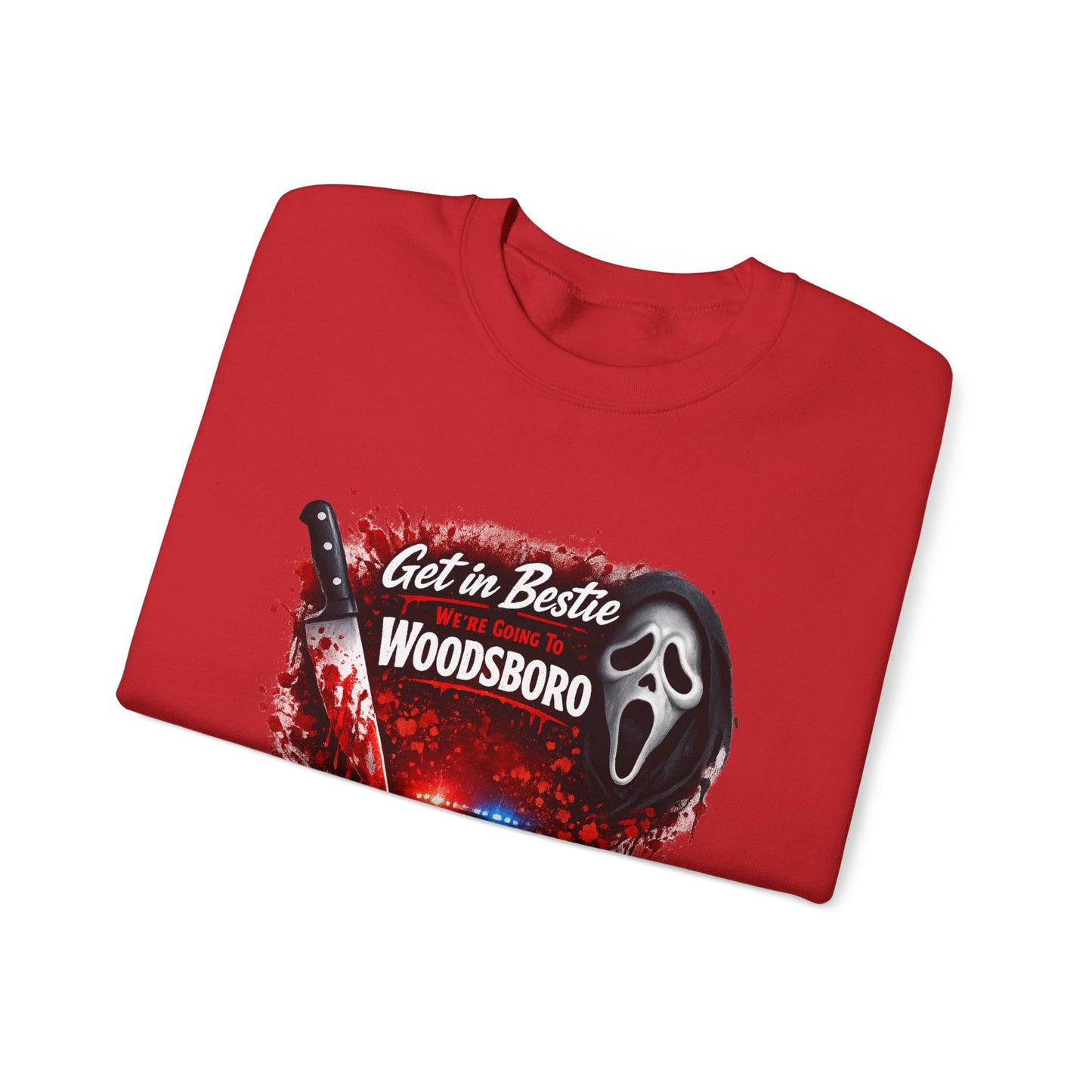 Get in Bestie (Woodsboro) Crewneck Sweatshirt