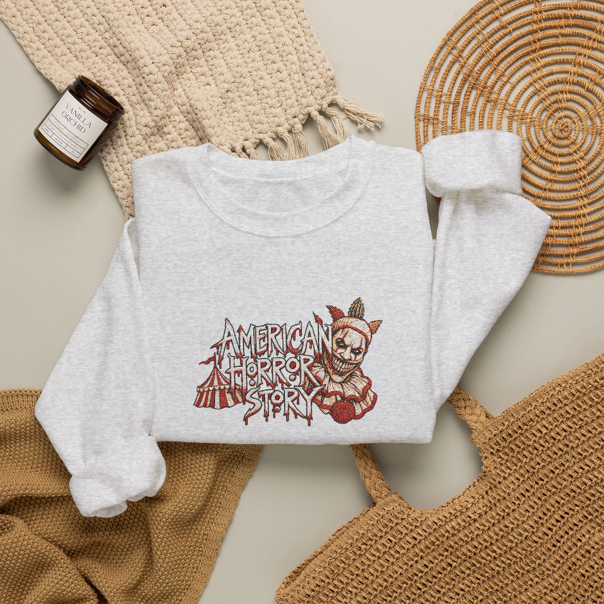 Twisty the Clown Crewneck Sweatshirt (Embroidery)