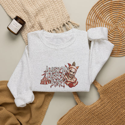 Twisty the Clown Crewneck Sweatshirt (Embroidery)