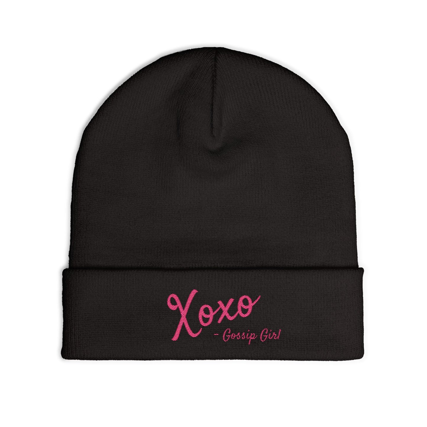 Xoxo Knit Beanie (Embroidery)
