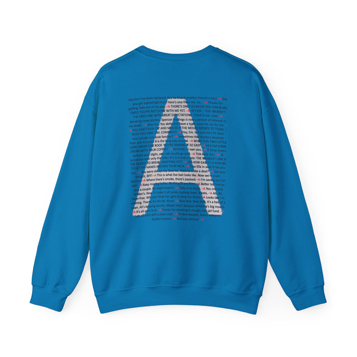 Your Favorite Liar Emily's Txts Crewneck Sweatshirt
