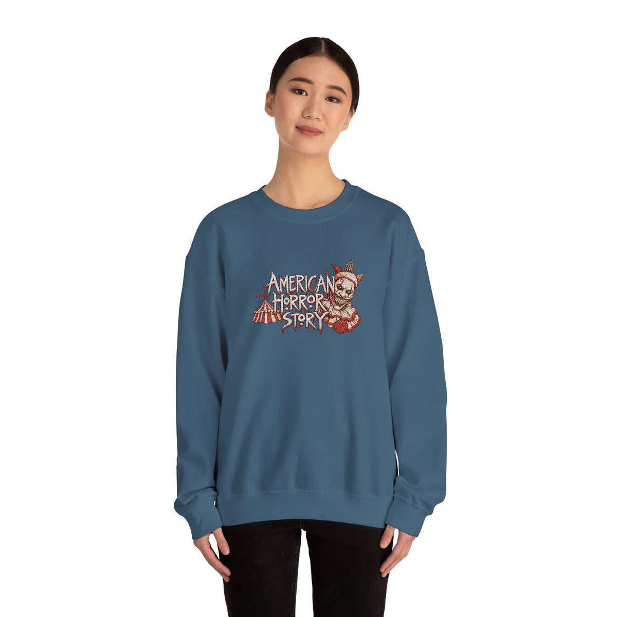 Twisty the Clown Crewneck Sweatshirt (Embroidery)