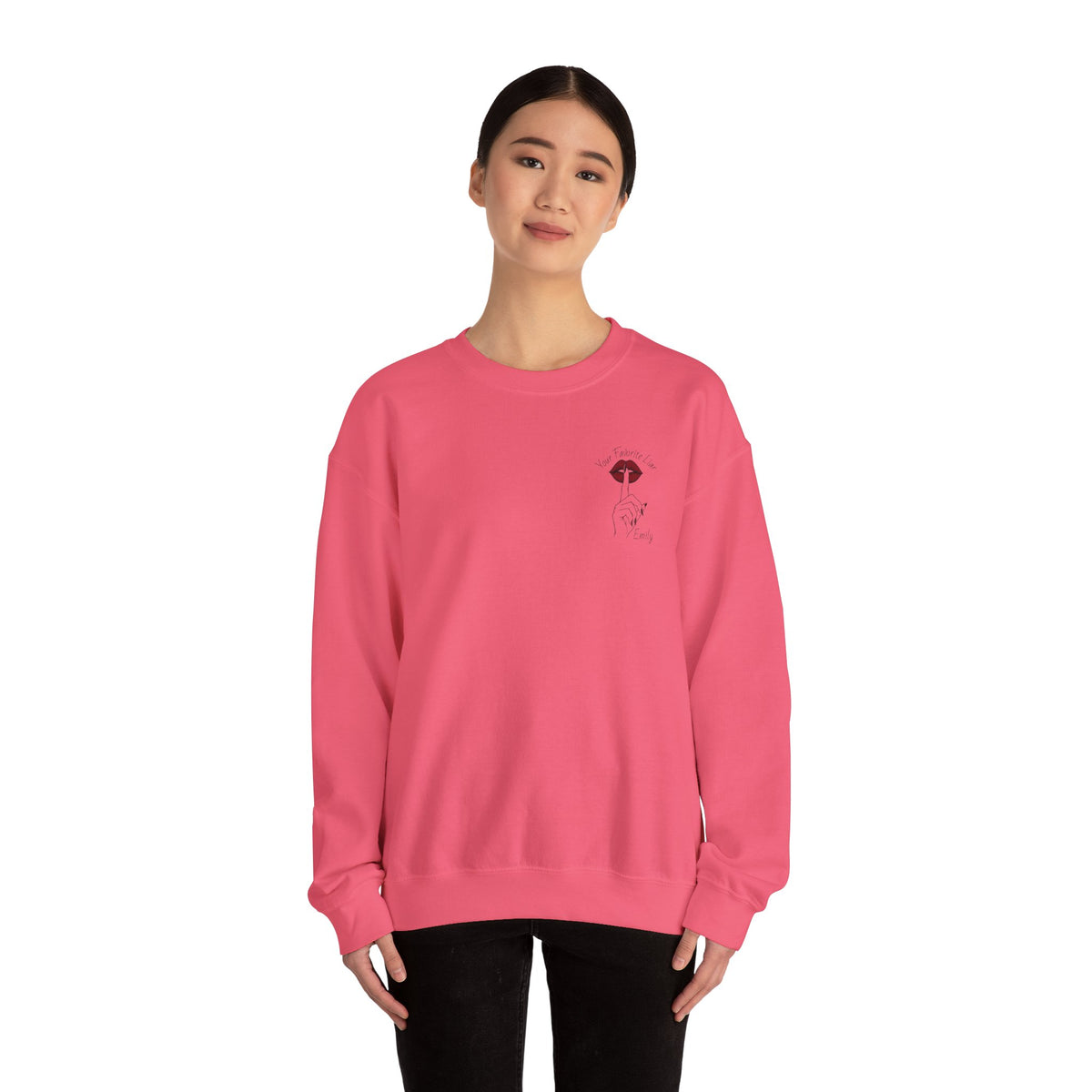 Your Favorite Liar Emily's Txts Crewneck Sweatshirt