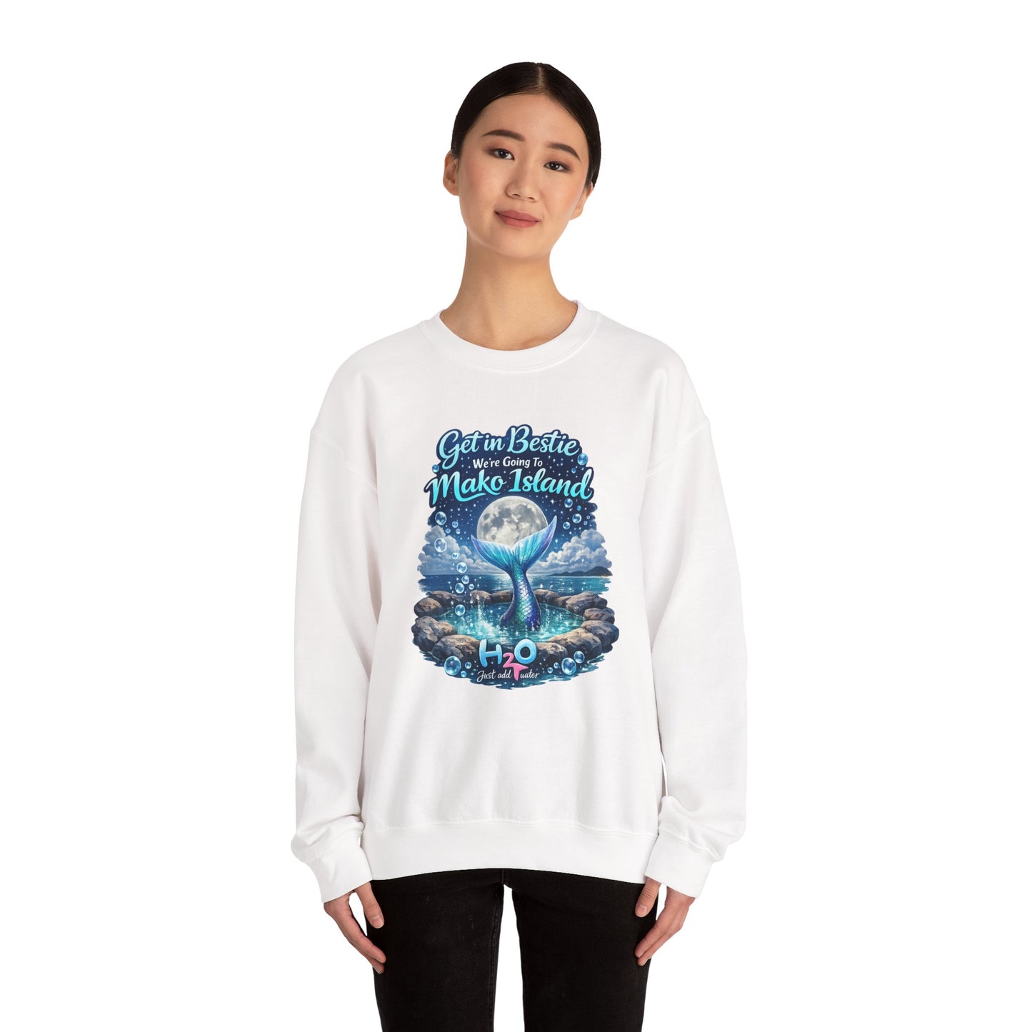 Get in Bestie (Mako Island) Crewneck Sweatshirt