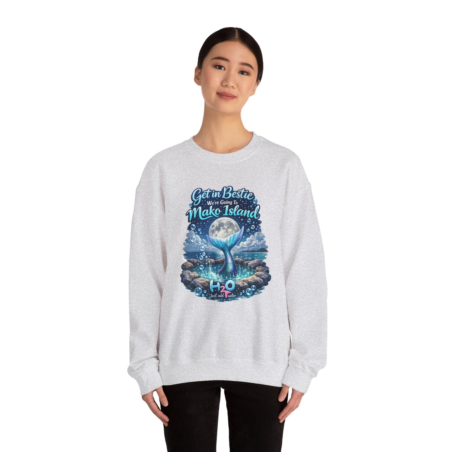 Get in Bestie (Mako Island) Crewneck Sweatshirt