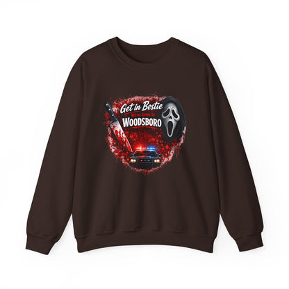 Get in Bestie (Woodsboro) Crewneck Sweatshirt