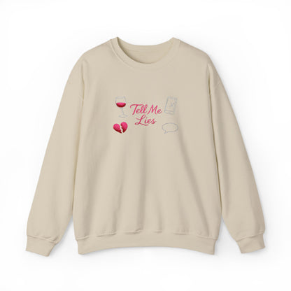 Tell Me Lies Crewneck Sweatshirt (Embroidery)
