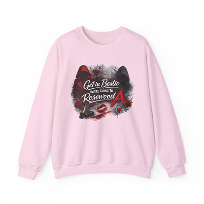 Get in Bestie (Rosewood) Crewneck Sweatshirt