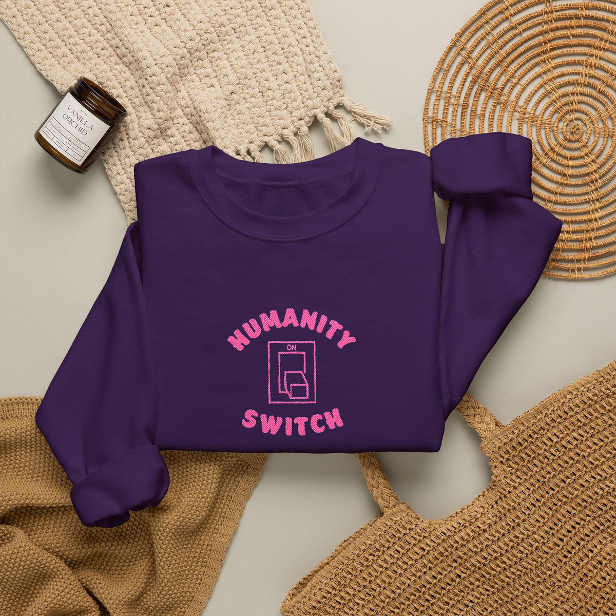 Humanity Switch Crewneck Sweatshirt (Embroidery)