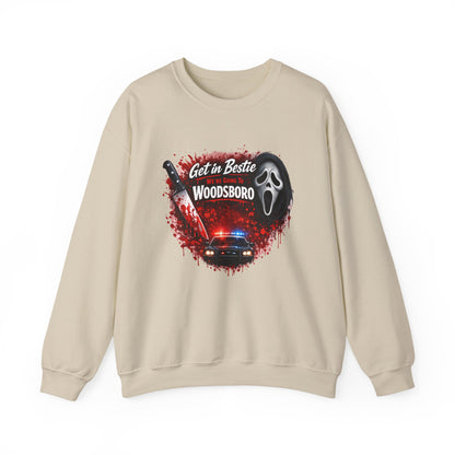 Get in Bestie (Woodsboro) Crewneck Sweatshirt