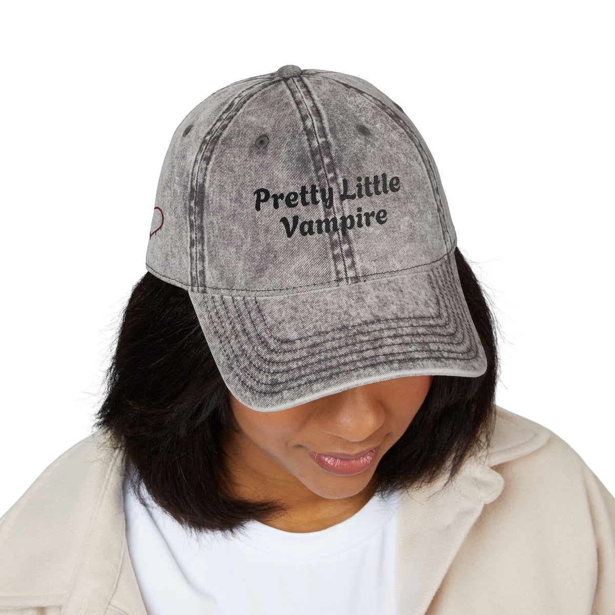 Pretty Little Vampire Vintage Cap (Embroidery)