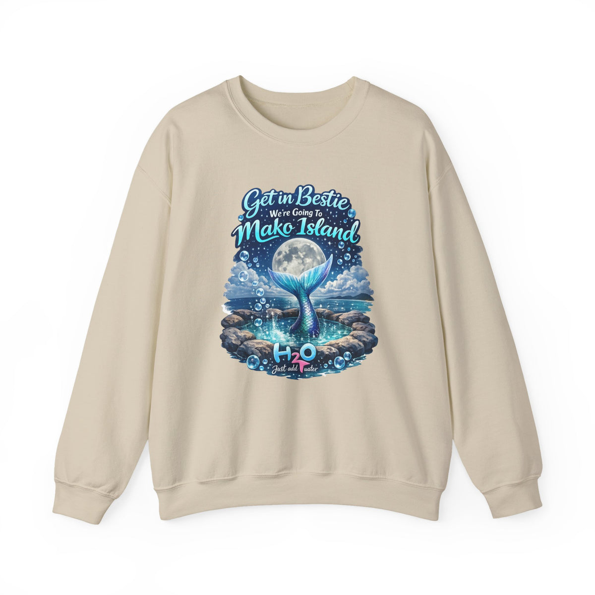 Get in Bestie (Mako Island) Crewneck Sweatshirt