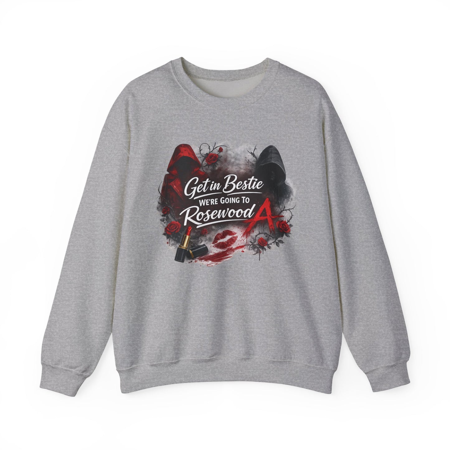 Get in Bestie (Rosewood) Crewneck Sweatshirt